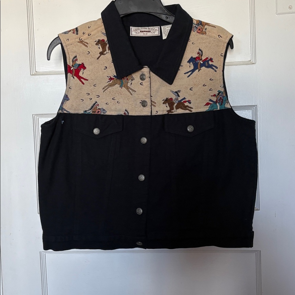 Rhythm Blue Indian Vest Size XL